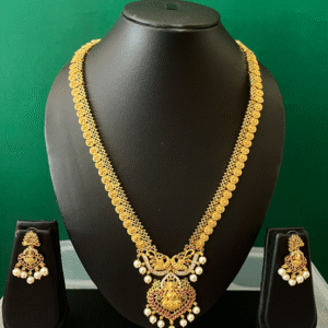 lakshmi devi long jewellery set
