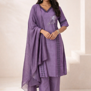 Elegant Lavender Party Wear Dress 3PC